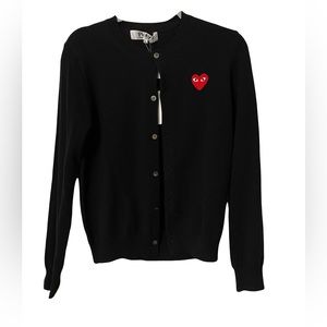 COMME DES GARÇON PLAY CARDIGAN